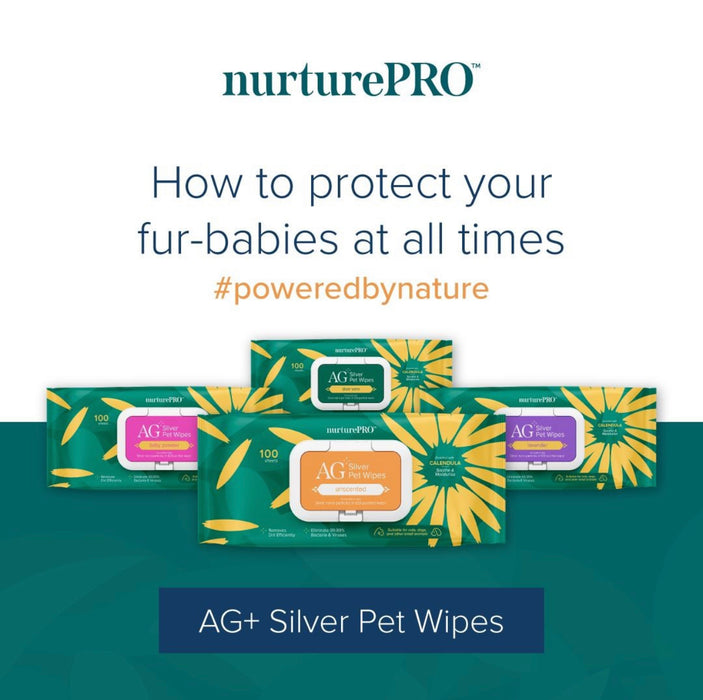 Nurture Pro AG+ Silver Pet Wipes 100 sheets (4 Type)