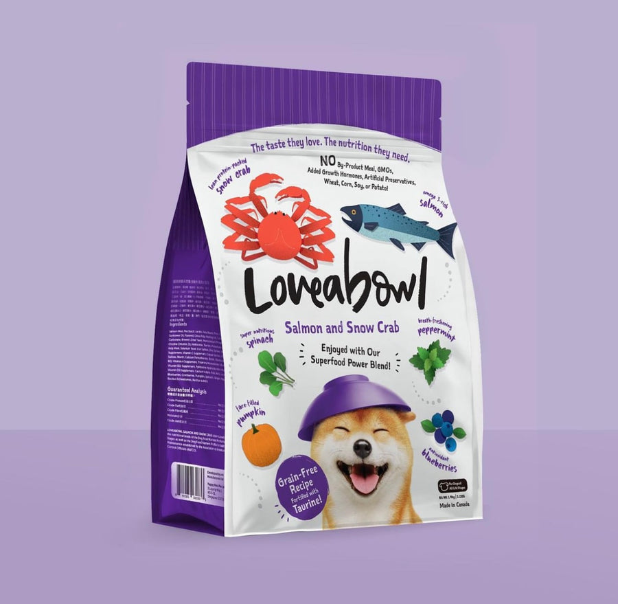 Loveabowl Salmon with Snow Dog Dry Food (2 Sizes)