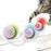 Marukan Self Rolling Ball Cat Toy 3 Colours LED Lights & Bird Sound