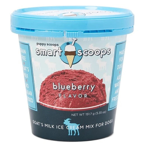 Puppy Scoops Smart Scoops Blueberry Flavour Goat's Milk Ice Cream Mix For Dogs 5.35oz