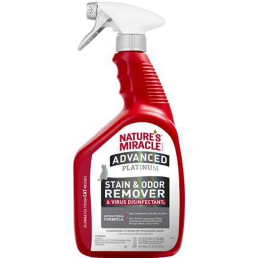 Nature's Miracle Advanced Platinum Stain and Odor Remover & Virus Disinfectant Cat Spray 32oz
