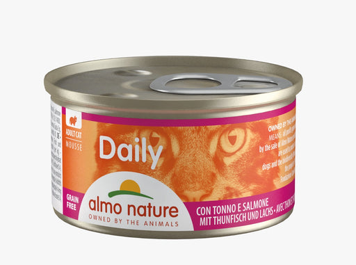Almo Nature Cat Daily Mousse Tuna & Salmon Wet Food 85g X24