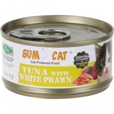 Sumo Cat Tuna with White Prawn 80g X24