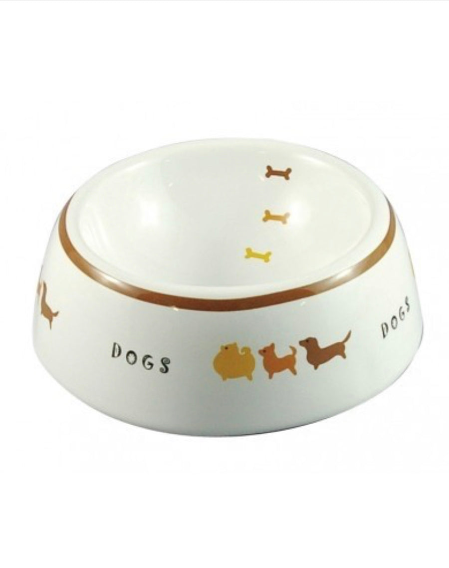 Marukan Pet Feeder Decorative Porcelain Bowl S