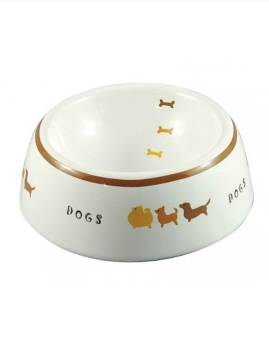 Marukan Pet Feeder Decorative Porcelain Bowl S
