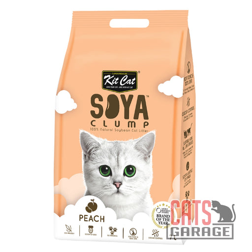 KitCat Soya Clump Peach Cat Litter 7L