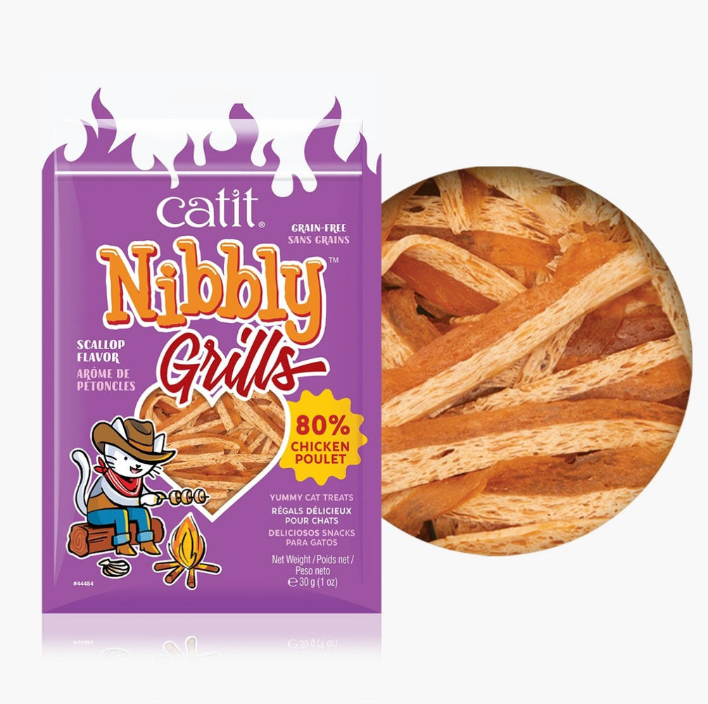 Catit® Nibbly Grill Chicken & Scallop Treats for Cats 30g