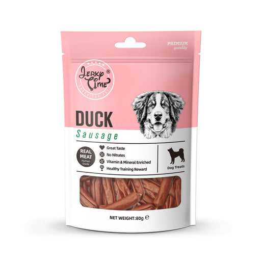 Jerky Time Dry Duck Sausage for Dogs 80g