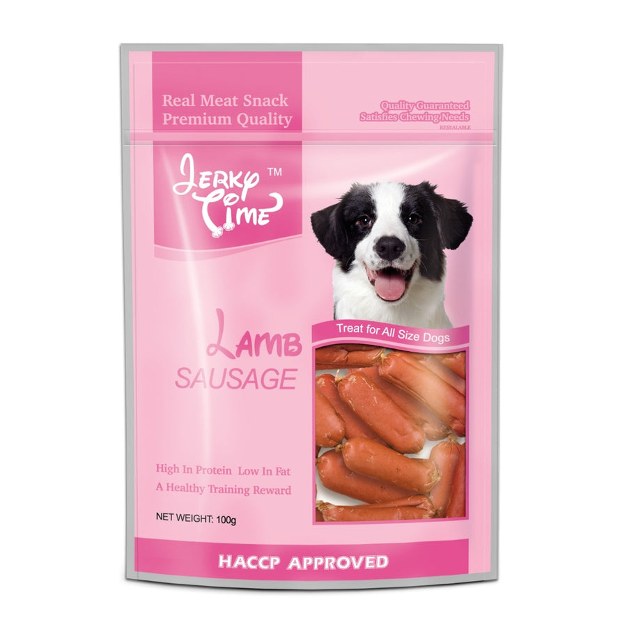 Jerky Time Dry Lamb Sausage for Dogs 100g