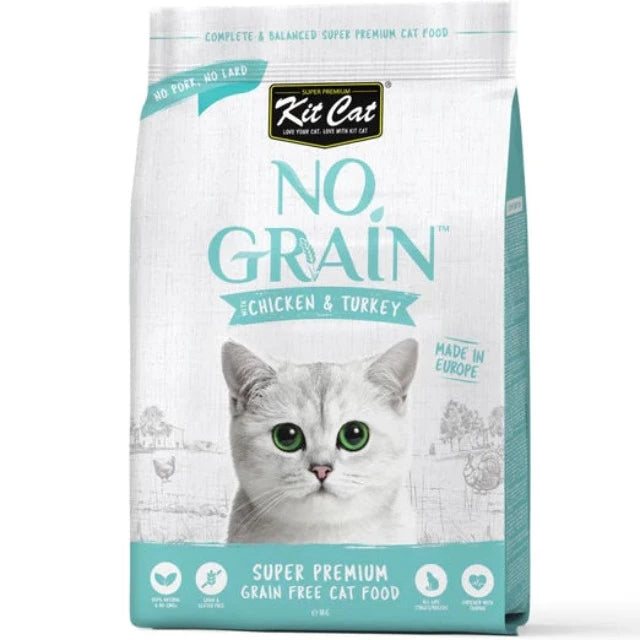 KitCat No Grain Chicken & Turkey Grain-Free Dry Cat Food (2 Sizes)