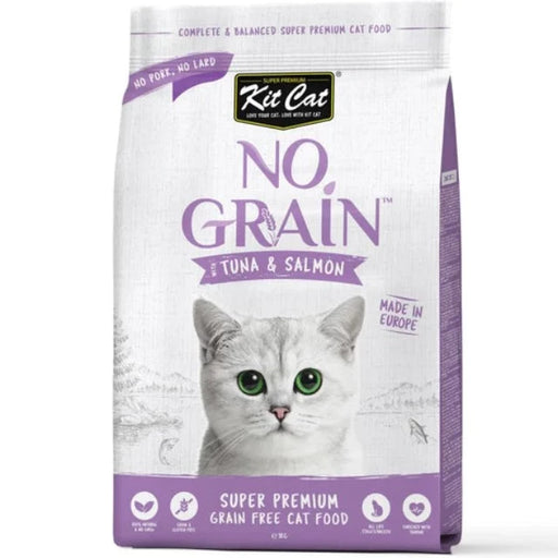 KitCat No Grain Tuna & Salmon Grain-Free Dry Cat Food (2 Sizes)