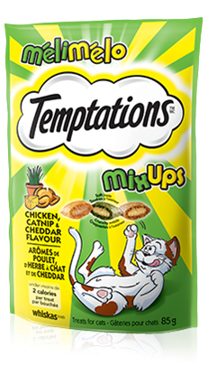 Temptations Mix-Ups Chicken, Catnip and Cheddar Cat Treats 75g