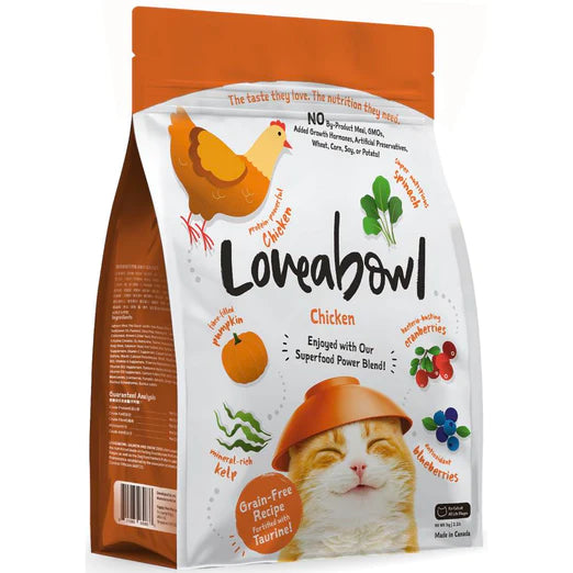 Loveabowl Chicken Grain Free Dry Cat Food (2 Sizes)