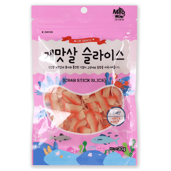 Bow Wow MeoWow Crab Slices Treats for Cats 30g