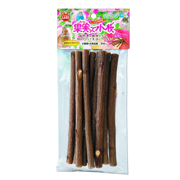 Marukan Peach Tree Twigs for Small Animals 10pc