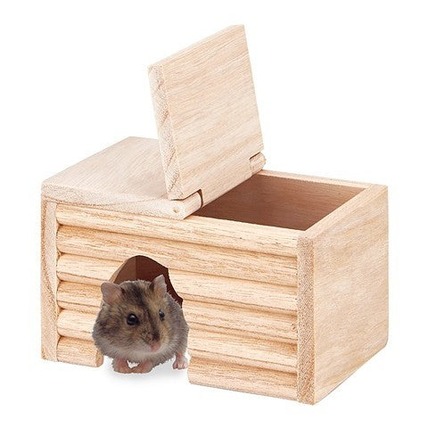 Marukan Natural Wood House For Djungarian Hamsters