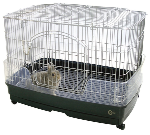 Marukan Rabbit Cage with Clear Guard (2 Sizes)