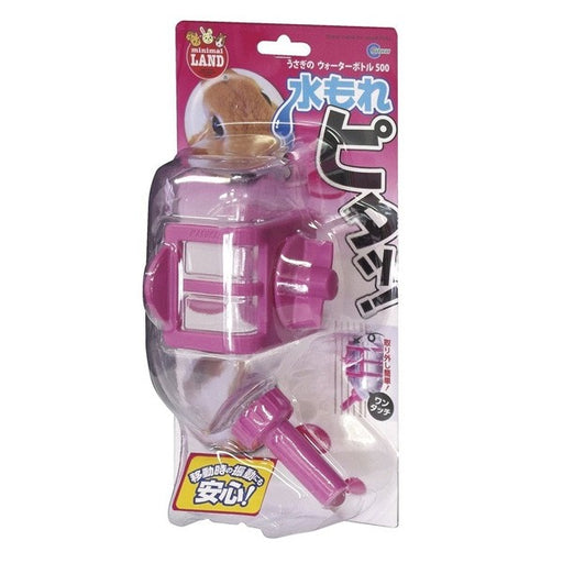 Marukan Pink Water Bottle for Rabbits 500ml
