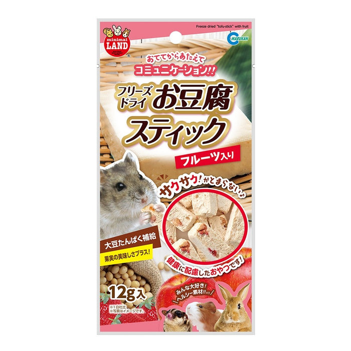 Marukan Freeze Dried Tofu Stick Fruit for Small Animals 12g