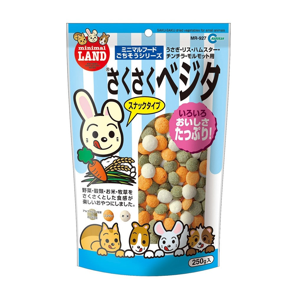 Marukan Dried Vegetable Snacks for Small Animals 250g