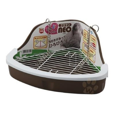 Marukan Litter Pan for Rabbit Neo - Brown