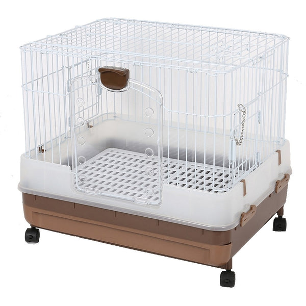 Marukan Easy Clean Brown Cage for Rabbit H50B