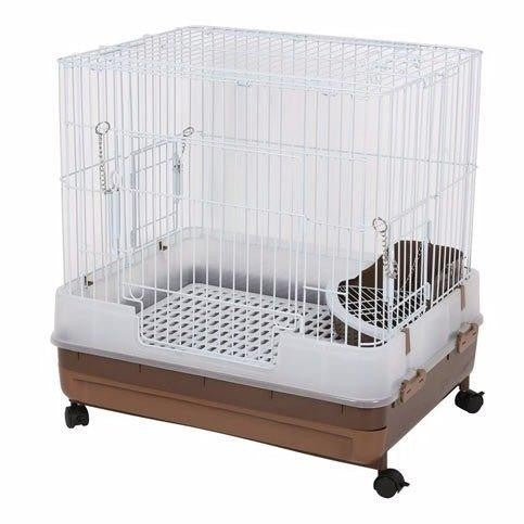 Marukan Easy Clean Brown Cage for Rabbit H60B