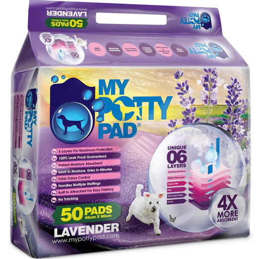 My Potty Pad Lavender Pee Pad For Dogs X4 Packs