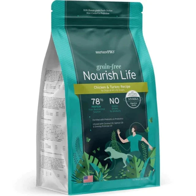 Nurture Pro Nourish Life Digestive Health Chicken & Turkey Recipe Grain-Free Dry Dog Food 272g