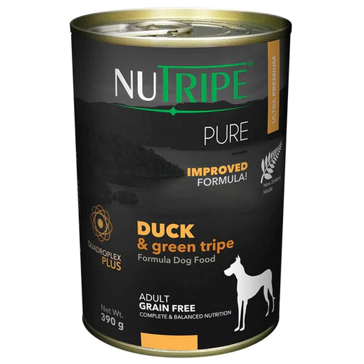 Nutripe Pure Duck & Green Tripe Dog Wet Dog Food 390g X12