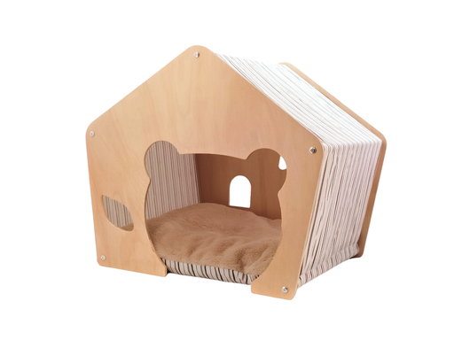 AaPet Wooden House Striped White