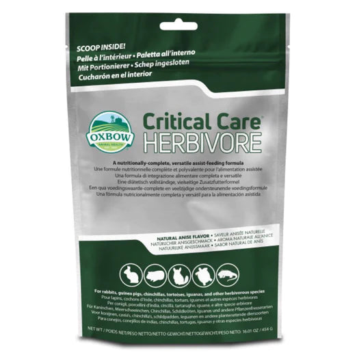 Oxbow Critical Care Anise Flavoured Small Animals Premium Recovery Food (2 Sizes)