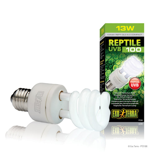 Exo Terra Reptile UVB100 Tropical Terrarium Bulb 13W