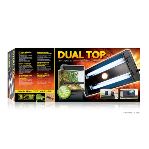 Exo Terra Dual Top UV LIght & Basking Fixture