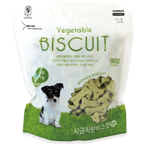 Bow Wow Dog Vegetable Biscuit 220g [DC]