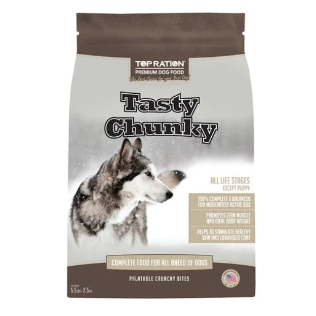 Top Ration Tasty Chunky Dry Dog Food (2 Sizes)
