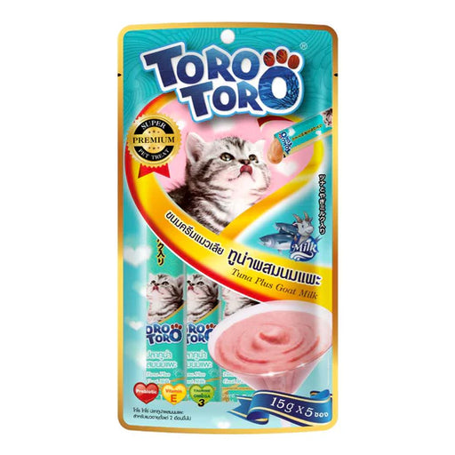 Toro Tuna & Plus Goat Milk Liquid Cat Treats | 15g X 5 Sticks