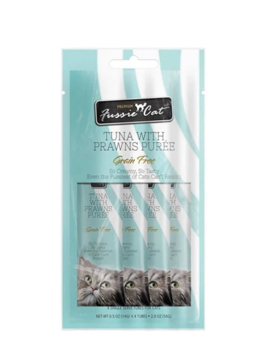 Fussie Cat Puree Premium Cat Treats 56g | Assorted Flavor