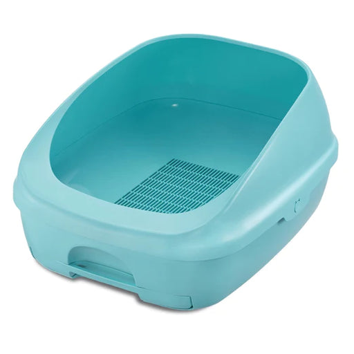 Unicharm Deo Toilet Half Cover Cat Litter Box Mint Blue