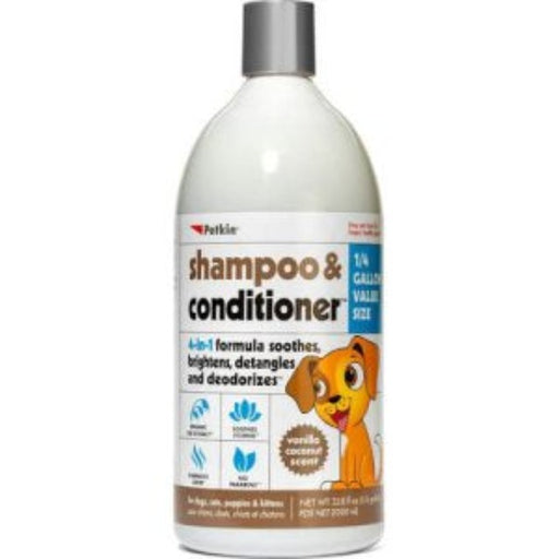 Petkin Shampoo & Conditioner Vanilla Coconut 1L [Cats & Dogs]