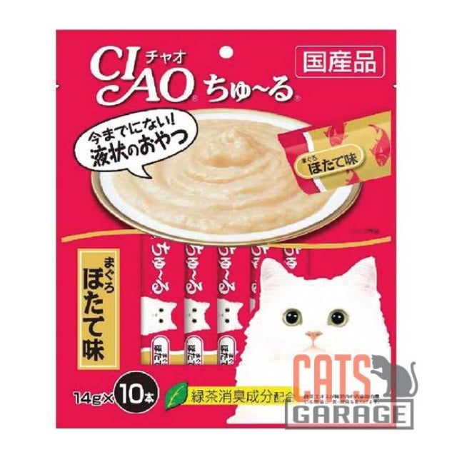 CIAO ChuRu Scallop Cat Treats 14g X10pcs